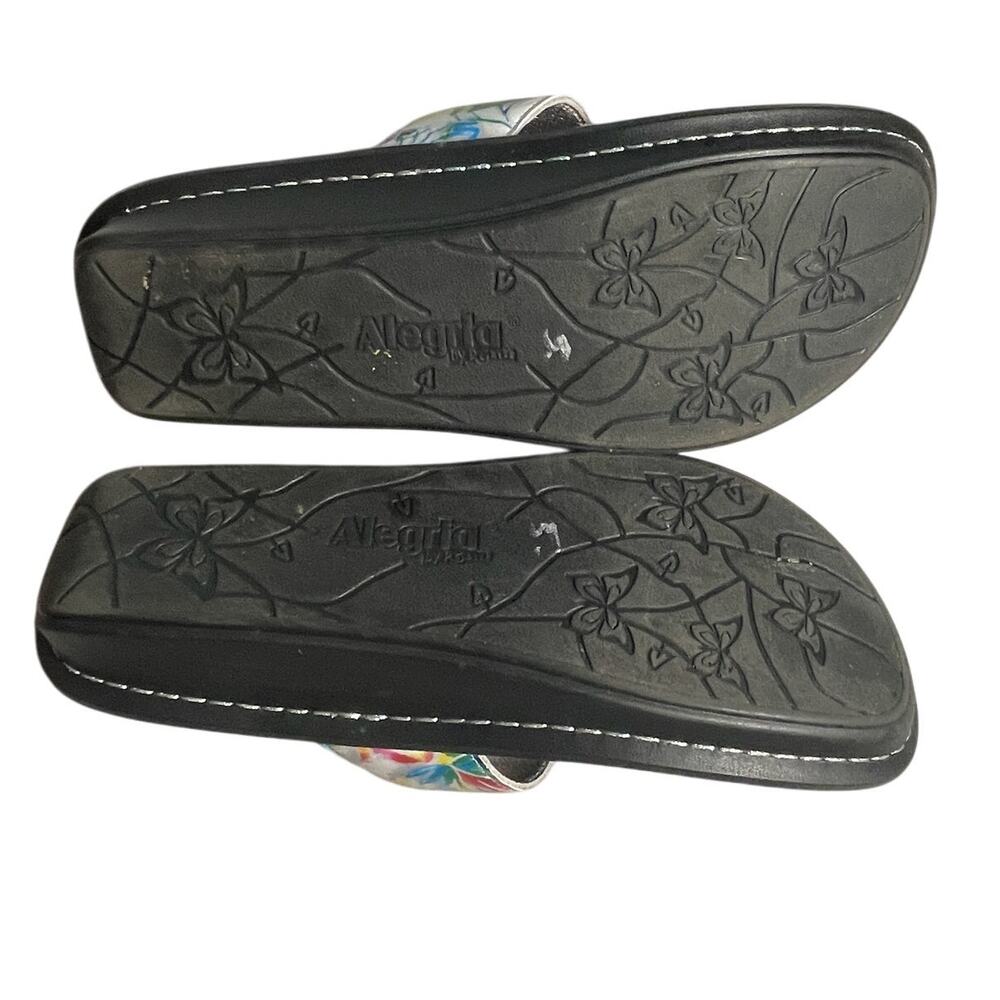Alegria Slide Sandals Womens EU 39(8.5/9 US) Floral Print Velcro Comfort Casual - Picture 2 of 6